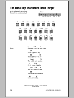 page one of The Little Boy That Santa Claus Forgot (Guitar Chords/Lyrics)