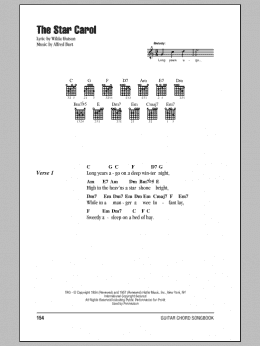 page one of The Star Carol (Guitar Chords/Lyrics)