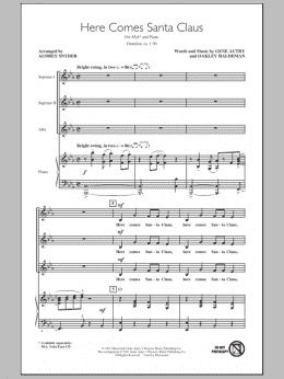page one of Here Comes Santa Claus (Right Down Santa Claus Lane) (SSA Choir)
