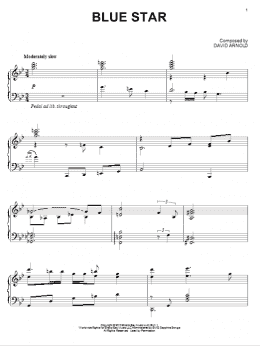page one of Blue Star (Piano Solo)