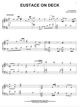 page one of Eustace On Deck (Piano Solo)