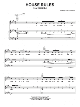 page one of House Rules (Piano, Vocal & Guitar Chords (Right-Hand Melody))