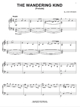 page one of The Wandering Kind (Prelude) (Piano Solo)