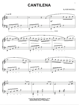 page one of Cantilena (Piano Solo)