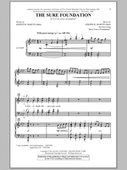 page one of The Sure Foundation (SATB Choir)