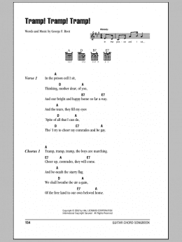 page one of Tramp! Tramp! Tramp! (Guitar Chords/Lyrics)