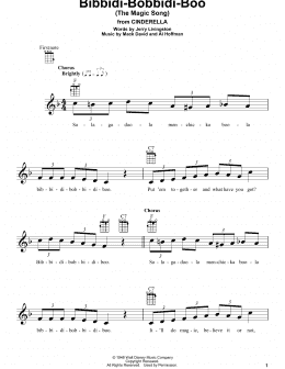 page one of Bibbidi-Bobbidi-Boo (The Magic Song) (from Cinderella) (Ukulele)