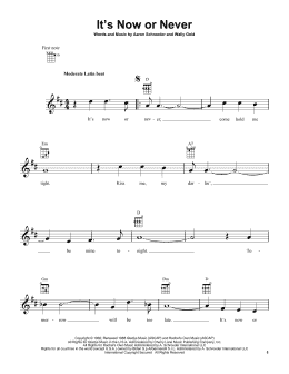 page one of It's Now Or Never (Ukulele)