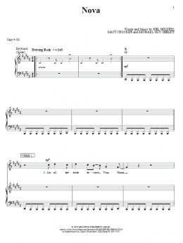 page one of Nova (Piano, Vocal & Guitar Chords (Right-Hand Melody))
