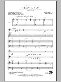 page one of I Look To You (SSA Choir)
