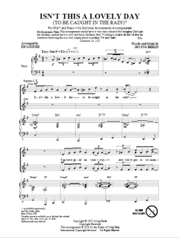 page one of Isn't This A Lovely Day (To Be Caught In The Rain?) (SSA Choir)