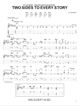 page one of Two Sides To Every Story (Guitar Tab)