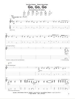 page one of Go, Go, Go (Guitar Tab)