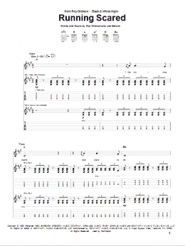 page one of Running Scared (Guitar Tab)