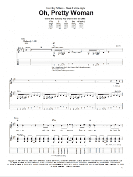 page one of Oh, Pretty Woman (Guitar Tab)
