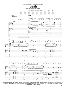 page one of Leah (Guitar Tab)