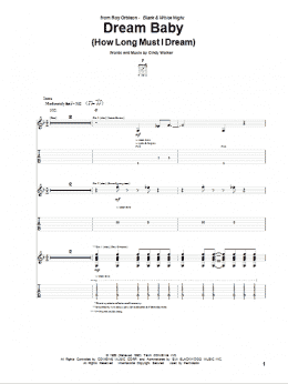 page one of Dream Baby (How Long Must I Dream) (Guitar Tab)
