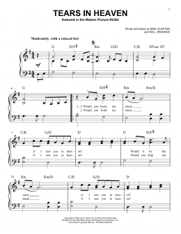 Tears In Heaven" Sheet Music by Eric Clapton for Guitar Tab/Vocal -  Sheet Music Now