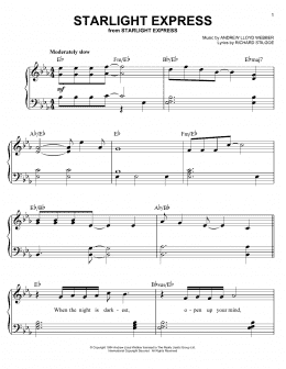 page one of Starlight Express (Easy Piano)