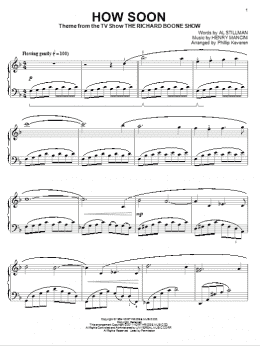 page one of How Soon (arr. Phillip Keveren) (Piano Solo)
