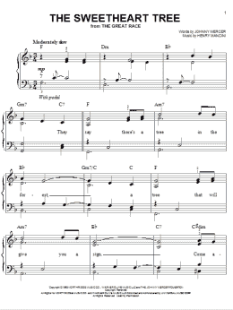 page one of The Sweetheart Tree (Easy Piano)