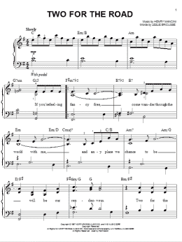 page one of Two For The Road (Easy Piano)