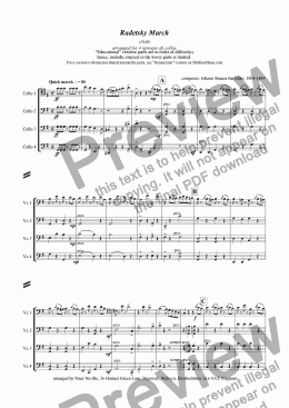 page one of Radetsky March ("educational")