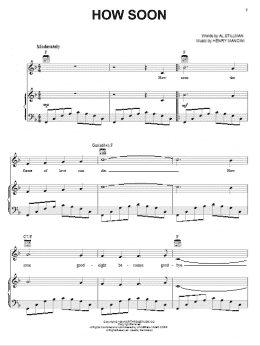 page one of How Soon (Piano, Vocal & Guitar Chords (Right-Hand Melody))