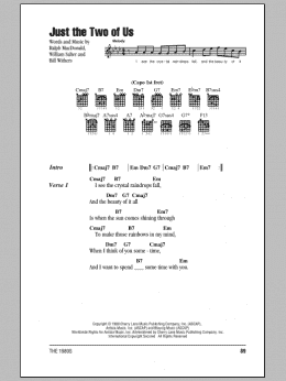 page one of Just The Two Of Us (Guitar Chords/Lyrics)