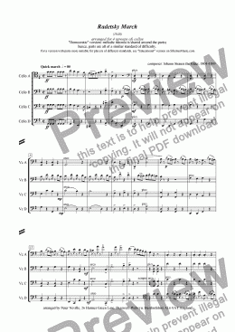 page one of Radetsky March ("democratic")