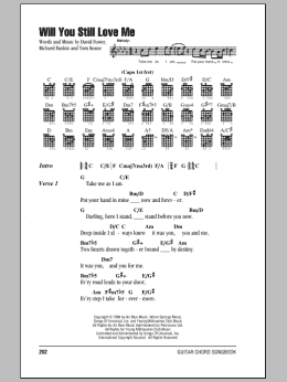 page one of Will You Still Love Me (Guitar Chords/Lyrics)