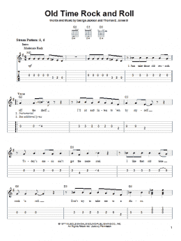 page one of Old Time Rock & Roll (Easy Guitar Tab)