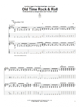 page one of Old Time Rock & Roll (Guitar Tab)