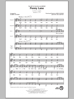 page one of Penny Lane (SSA Choir)