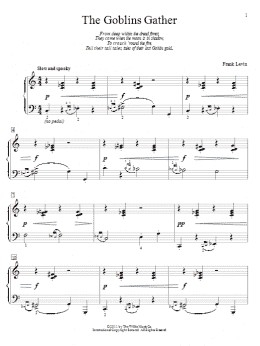 page one of The Goblins Gather (Educational Piano)