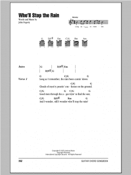 page one of Who'll Stop The Rain (Guitar Chords/Lyrics)