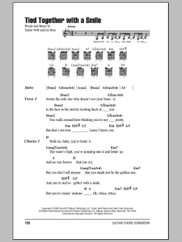 page one of Tied Together With A Smile (Guitar Chords/Lyrics)