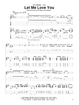 page one of Let Me Love You (Guitar Tab)