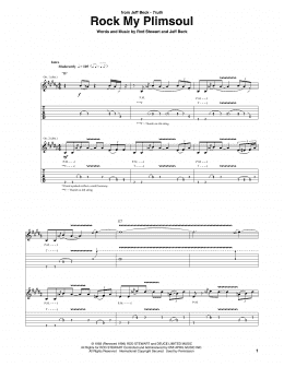 page one of Rock My Plimsoul (Guitar Tab)