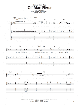 page one of Ol' Man River (Guitar Tab)