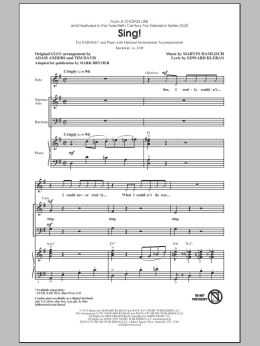 page one of Sing! (SAB Choir)