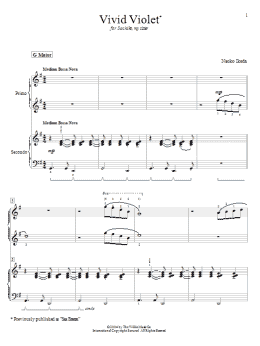 page one of Vivid Violet (Sea Breeze) (Piano Duet)