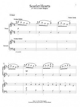 page one of Scarlet Hearts (Piano Duet)