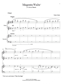 page one of Magenta Waltz (Waltz Of The Grapes) (Piano Duet)