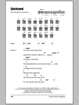 page one of Quicksand (Guitar Chords/Lyrics)