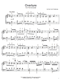 page one of Overture (Easy Piano)