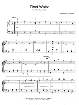 page one of Final Waltz (Easy Piano)