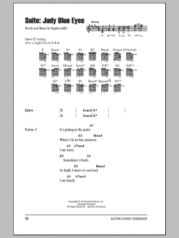 page one of Suite: Judy Blue Eyes (Guitar Chords/Lyrics)