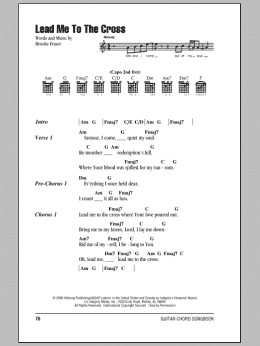page one of Lead Me To The Cross (Guitar Chords/Lyrics)
