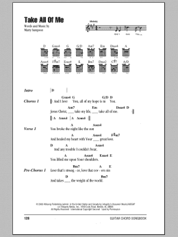 page one of Take All Of Me (Guitar Chords/Lyrics)
